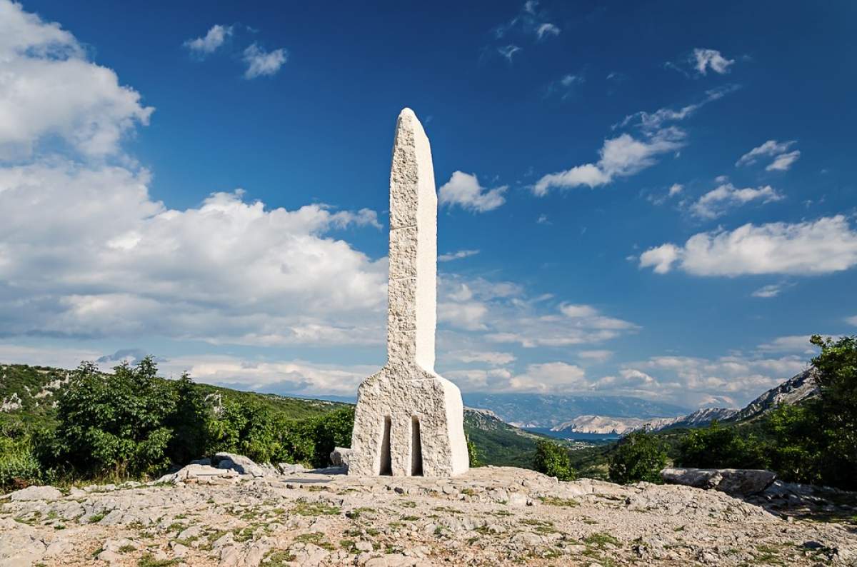 Glagolitic monument in Baška
